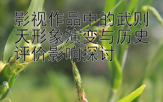 影视作品中的武则天形象演变与历史评价影响探讨