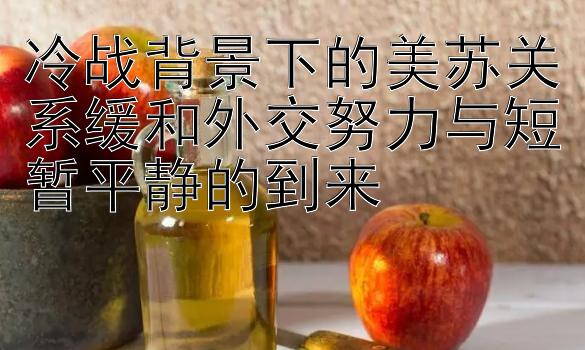 冷战背景下的美苏关系缓和外交努力与短暂平静的到来